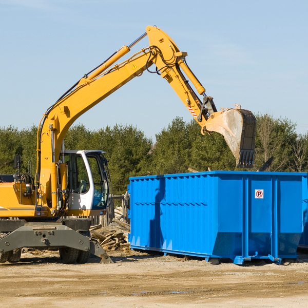 can i rent a residential dumpster for a construction project in Ward AL